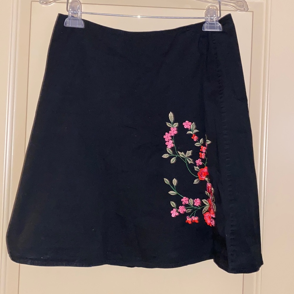 Charlotte Russe Medium Black 97% cotton 3% spandex midi length